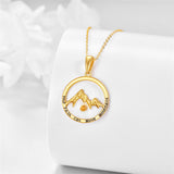 14k Gold Mustard Seed Faith Pendant Necklace