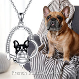 Sterling Silver Corgi Pendant  Animal Necklace