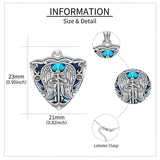 925 Sterling Silver Santa Muerte/Saint Michael/Raphael Necklace Warrior Protect Us Amulet Jewelry Gift for Men Father