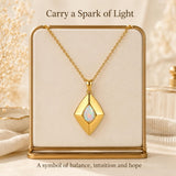 14K Gold Plated Bohemian Teardrop Pendant Necklace for Women