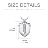 Sterling Silver Bullet Urn Necklace for Ashes for Men