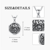 Sterling Silver Dragonfly Photo Locket Necklace