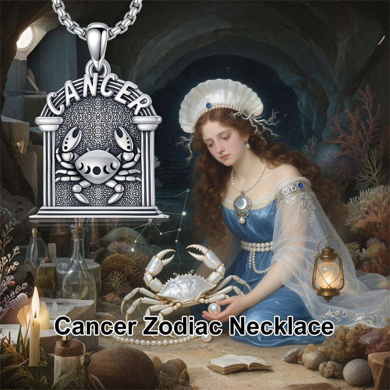 Sterling Silver Constellation Celestial Pendant Necklace