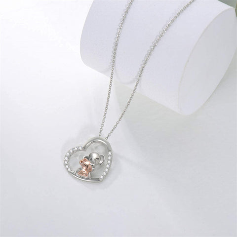 Sterling Silver Elephant Pendant Necklace