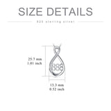 Sterling Silver 111 222 333 444 555 777 888 999 Infinity Angel Number Pendant Necklace