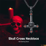 Sterling Silver Wooden Cross Pendant Necklace