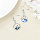 Silver Dangle Earrings for Women S925 Mustard Seed Earrings, Hooks Earrings