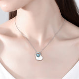 Sterling Silver Urn Necklace for Ashes for Women Ashes Keepsake Pendant Memorial Jewelry Gifts for A Loss of Loved Ones
