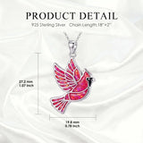 Sterling Silver Dragonfly  Cardinal Butterfly Hummingbird Pendant Necklace Gift for Women