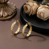 14K Gold Plated  Lightweight Hoop Earring for Women