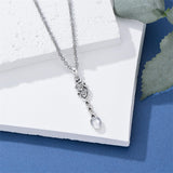 Sterling Silver Horse Turtle Dragon Masks Spoon Pendant Necklace