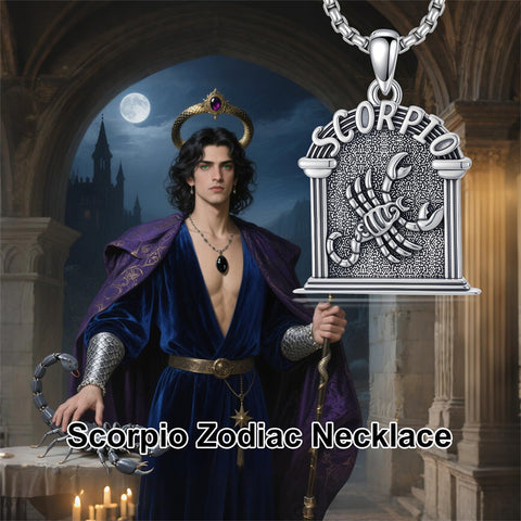 Sterling Silver Constellation Celestial Pendant Necklace