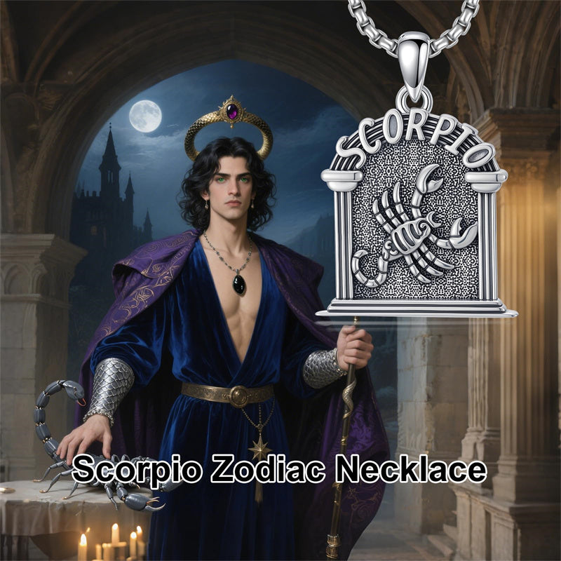 Sterling Silver Constellation Celestial Pendant Necklace