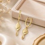 14K Gold Plated Dangle Drop Earrings for Women