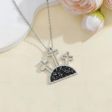 Sterling Silver Cross Pendant Necklace for Women Southwestern Cross Jewelry Gifts