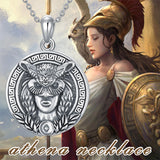Sterling Silver Amulet Medal Viking Tree of Life Athena Lion Star of David Nefertiti Odin Raphael Pendant Necklace