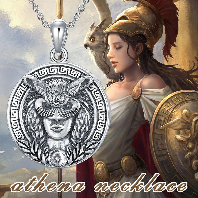 Sterling Silver Amulet Medal Viking Tree of Life Athena Lion Star of David Nefertiti Odin Raphael Pendant Necklace