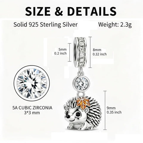 Sterling Silver Lion Red Panda Fox Bear Capybara Charm Beads Christmas Birthday Gift