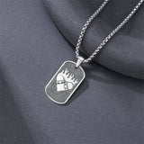 Sterling Silver Dog Tag Baseball Basketball Softball Soccer Pendant Necklace for Men
