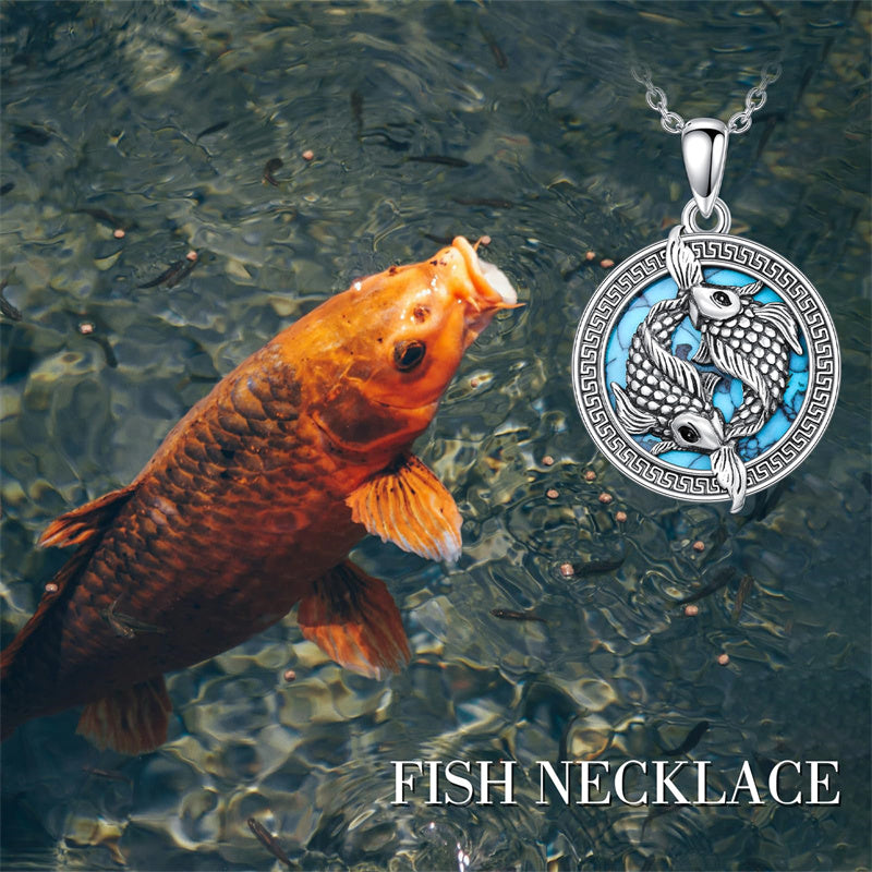 Sterling Silver Bald Eagle Dove Koi Fish Horse Pendant Necklace