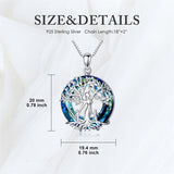 Sterling Silver Tree of Life Necklace Mother Daughter Mother Son Pendant Necklace Gift for Mother's Day Christmas