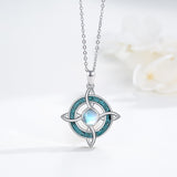 14K Gold Plated Turquoise Cross Pendant Necklace Western Jewelry for Women