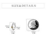 Sterling Silver Sunflower Hoop Earrings