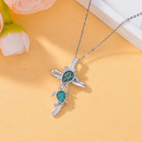 14K Gold Plated Turquoise Turtle Dragonfly Hummingbird Pendant Necklace