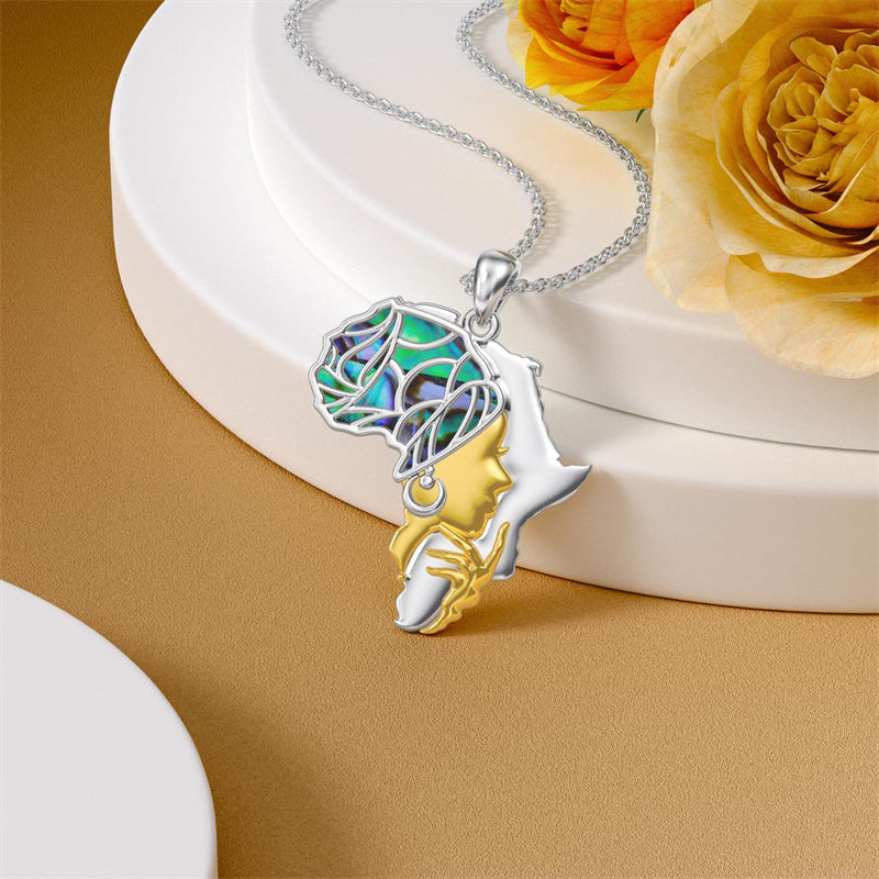 Sterling Silver Jamaica America Texas Africa Map Pendant Necklace Country Map Chain Jewelry Gifts
