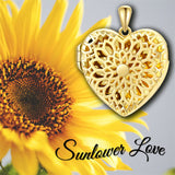 10K 14K 18K Gold Personalized Photo Tree of Life Bee Sunflower Rose  Pendant Necklace