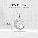 Sterling Silver Mother Daughter Father Daughter Sister Pendant Necklace Family Jewelry for Christmas Mother's Day