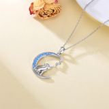 Cat Necklace Sterling Silver Cat Jewelry Cat Gift for Women Girls and Cat Lovers