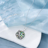 Sterling Silver Blue Jay Eagle Phoenix Owl Pendant Necklace for Women