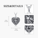 Sterling Silver Personalized Photo & Engraved Cat Urn Necklace for Ashes