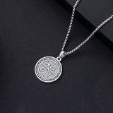 Sterling Silver Memento Mori Pendant Necklace