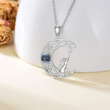 Cat Necklace Sterling Silver Personalized 100 Cat Neckalce Jewelry Cat Gift for Women Girls and Cat Lovers