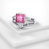 Sterling Silver 10K 14K 18K Gold Customizable Class Ring