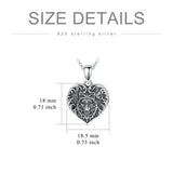 Sterling Silver Heart Rabbit Dog Cat Butterfly Dragonfly Hummingbird Wolf Urn Necklace for Ashes