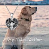 Sterling Silver Heart Rabbit Dog Cat Butterfly Dragonfly Hummingbird Wolf Urn Necklace for Ashes
