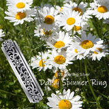 Fidget Ring Sterling Silver Spinner Ring for Women Sunflower/Daisy/ Spinning Ring Fidget Jewelry Gifts for Women Men