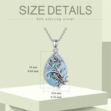 Sterling Silver Dragonfly Pendant Necklace
