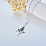 Sterling Silver Medieval Sword Dagger Pendant Necklace