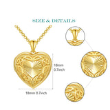 10K 14K 18K Solid Gold Heart Personalized Photo Starburst Cross Rose Wings Butterfly Turtle Celtic Pendant Necklace