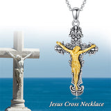 Sterling Silver Cross Clover Rose Turquoise Moss Agate Healing Crystal  Tree of Life Christ Crucifix Pendant Necklace
