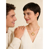 Sterling Silver Birthstone Rose Necklace for Women