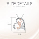 Sterling Silver Volleyball Sports Music Pendant Necklace With Engraved