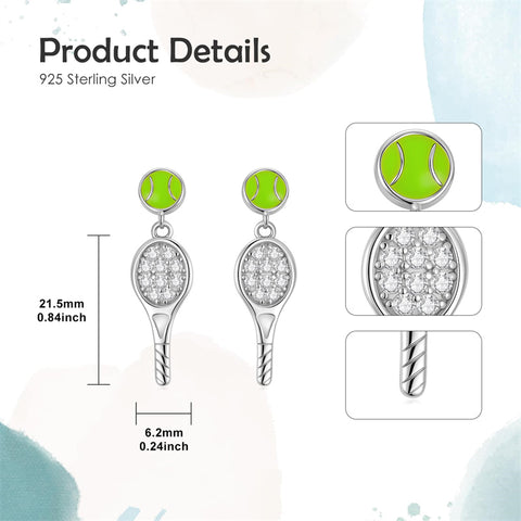 Sterling SilverHockeyBasketball Softball Football Volleyball Pickleball Soccer Baseball Tennis Stud Sport Earrings