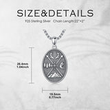 Sterling Silver Deer Bass Fish Wild Duck Fish Hook Pendant Necklace Hunting Jewelry Gifts for Men