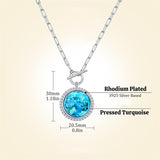 Sterling SilverTurquoise Red Coral Lapis Lazuli Malachite Paperclip Chain Necklace