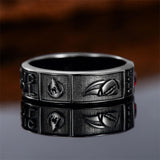 Sterling Silver Personalized Pattern Engraved Birthstone High School College Class Ring